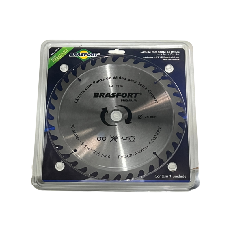 SERRA CIRCULAR WIDEA/BRASFORT 9.1/4X36 DENTES FURO 25
