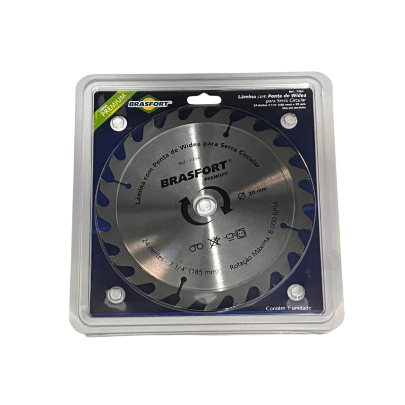 SERRA CIRCULAR WIDEA/BRASFORT 7.1/4X24 DENTES FUROS 16/20