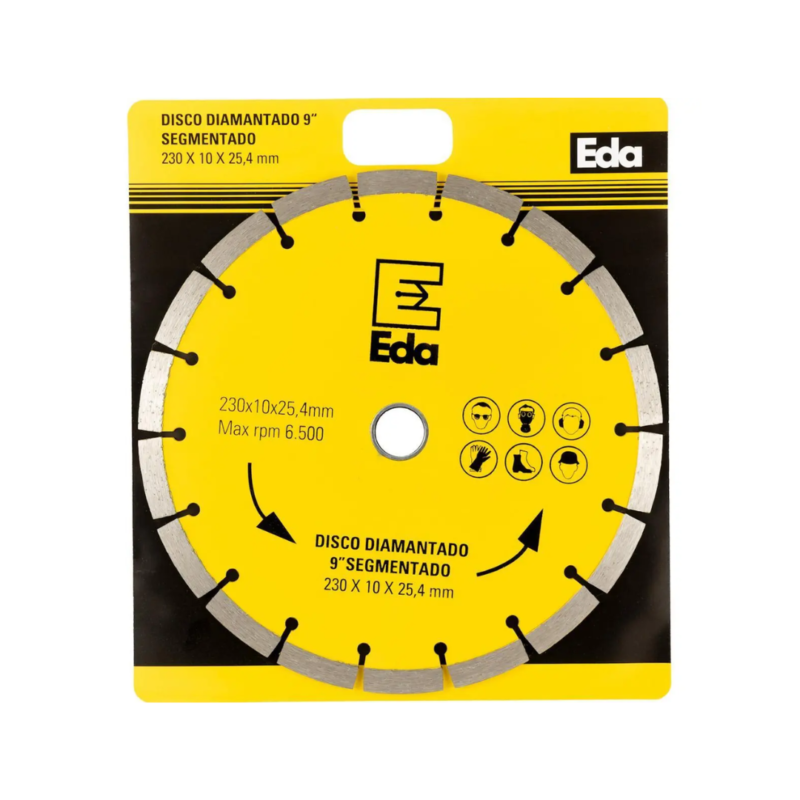 DISCO DIAMANTADO SEGMENTADO EDA 9" 230MMX25,4MM