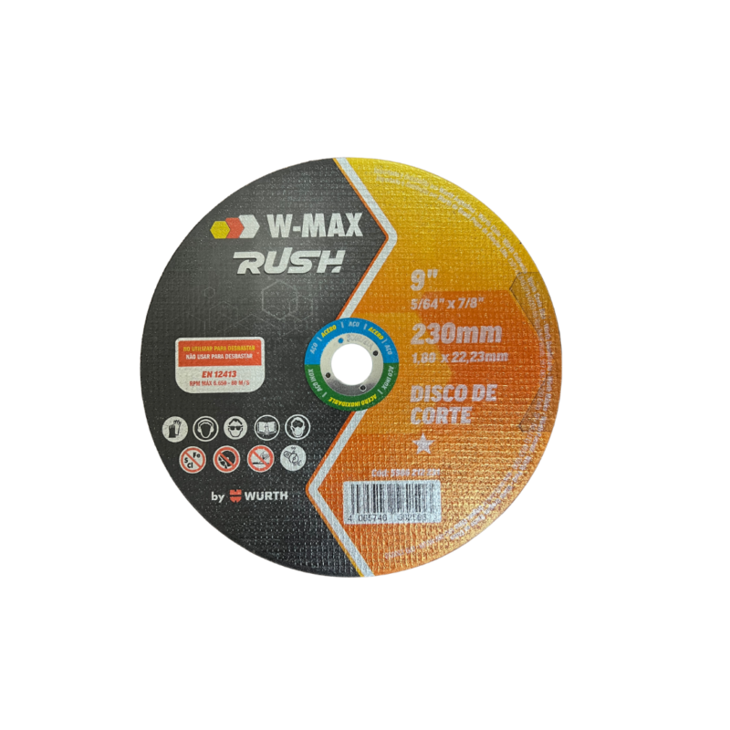 DISCO CORTE INOX 9"X7/8 WURTH