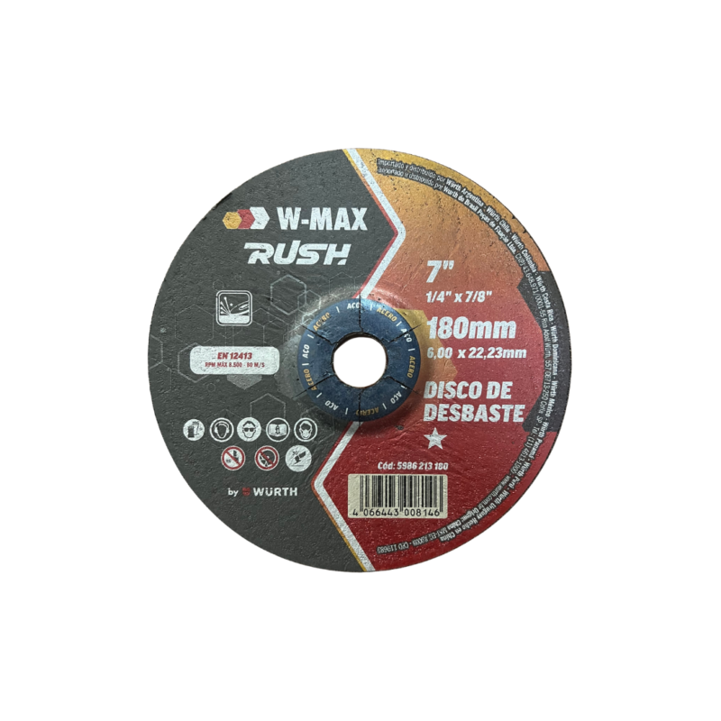 DISCO DESBASTE 7"X7/8 WURTH