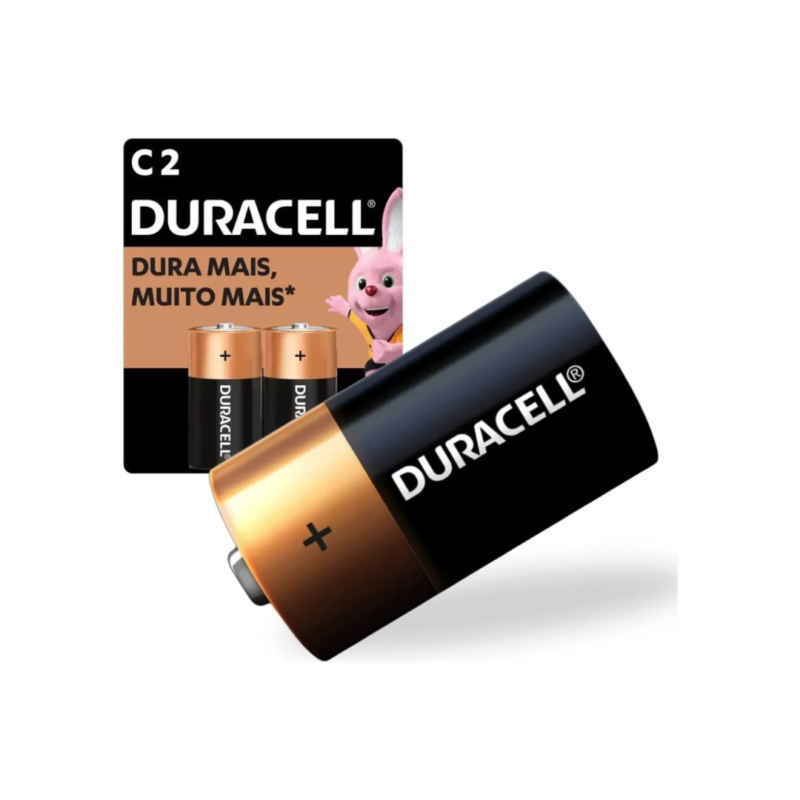 PILHA ALCALINA MD C2 C/02 DURACELL