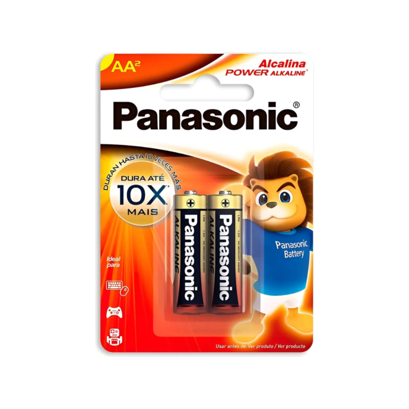 PILHA ALCALINA PQ AA2 C/02 PANASONIC