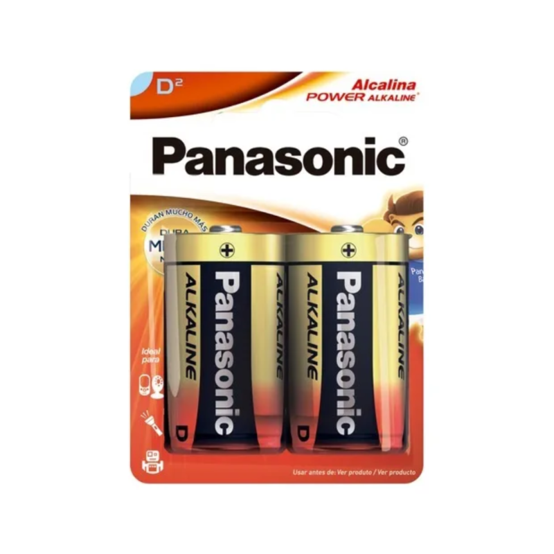 PILHA ALCALINA GD D2 C/02 PANASONIC