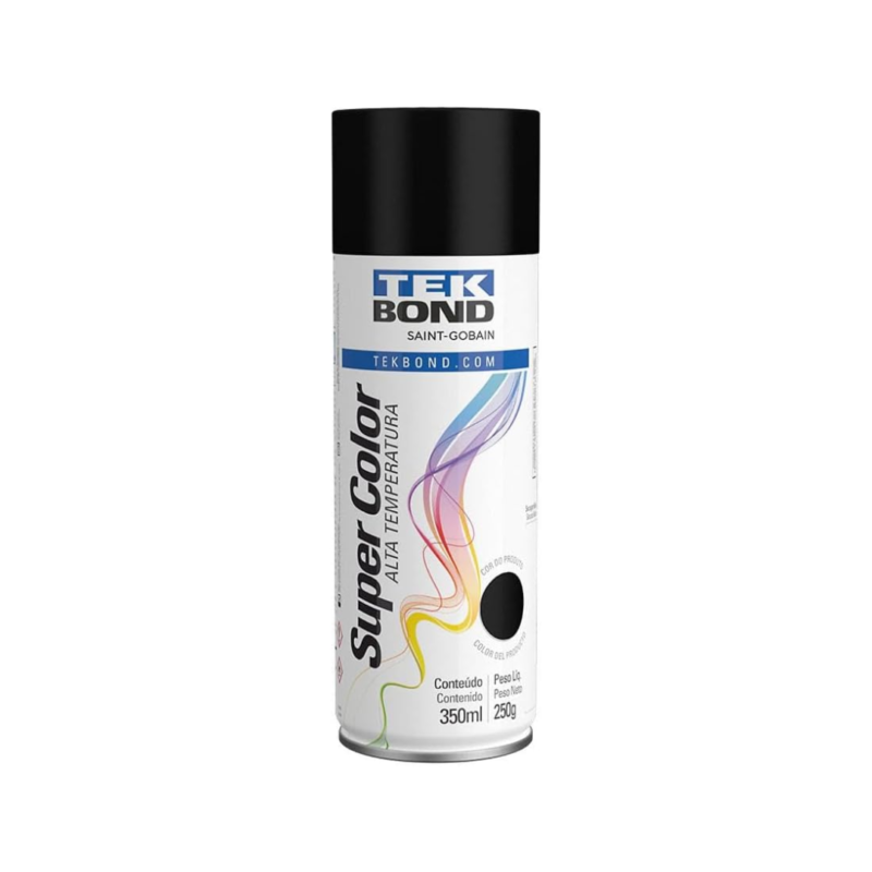 TINTA SPRAY ALTA TEMPERATURA PRETO BRILHANTE