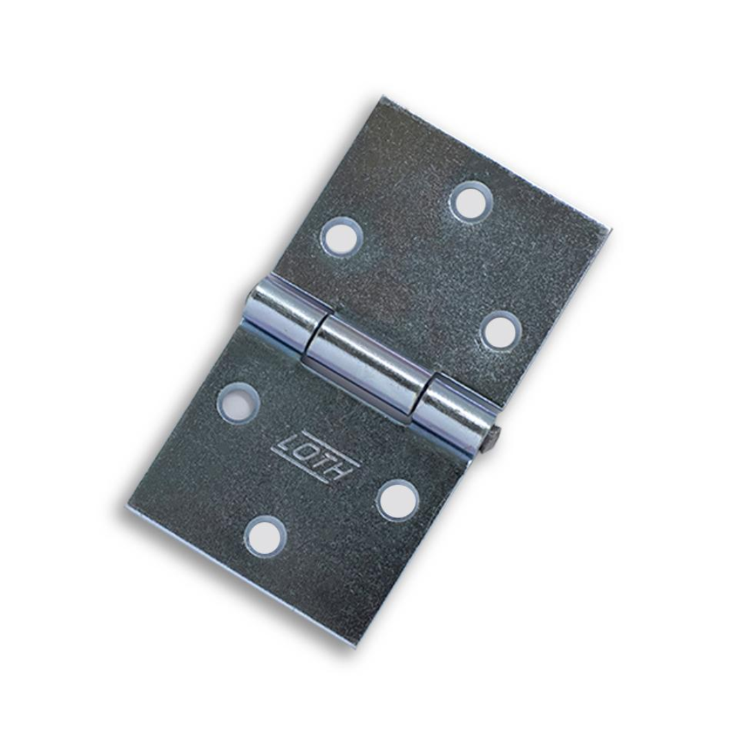 DOBRADIÇA QUADRADA FERRO ZINCADO 2" LOTH (REAL)