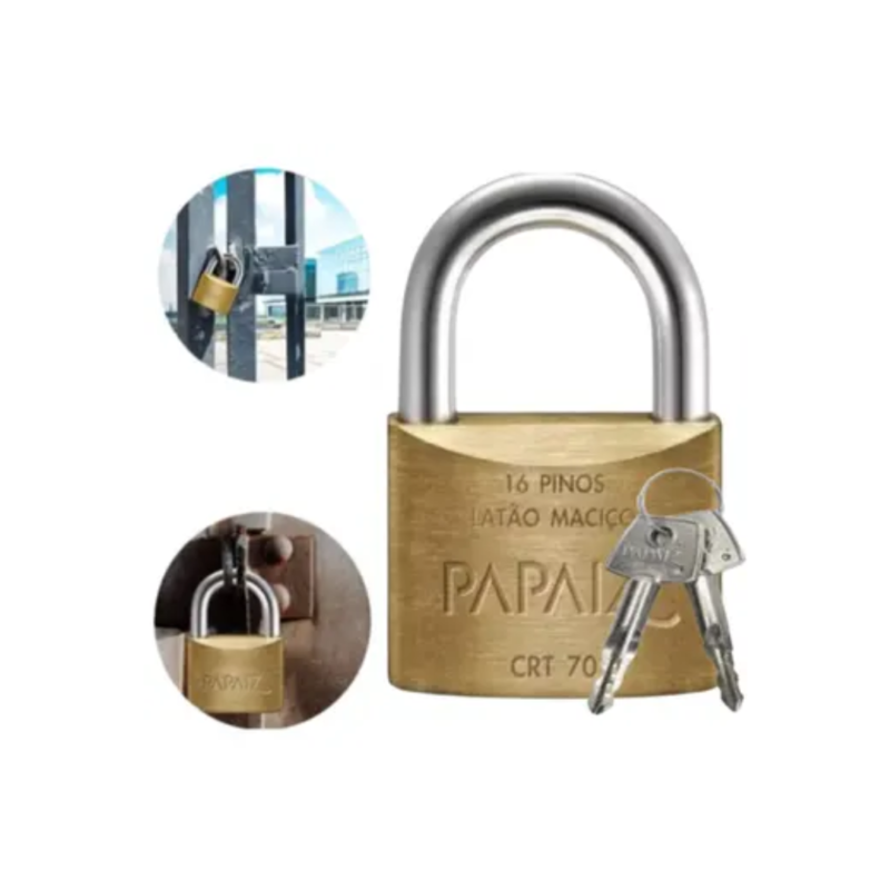 CADEADO PAPAIZ CHAVE TETRA 70MM