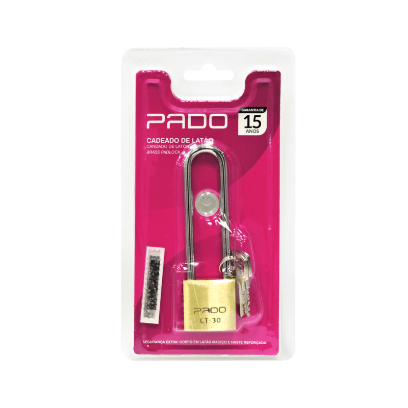 CADEADO PADO HASTE LONGA 30 X 50MM