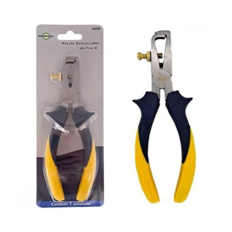 ALICATE DESENCAPAR FIOS BRASFORT 6" 8209