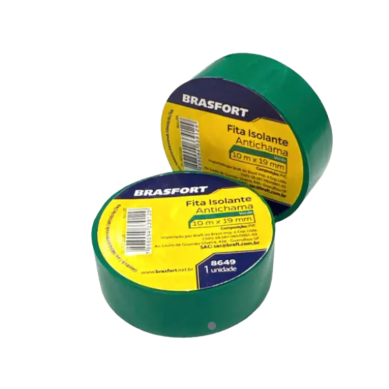 FITA ISOLANTE VERDE 3M 10MX19MM - BRASFORT