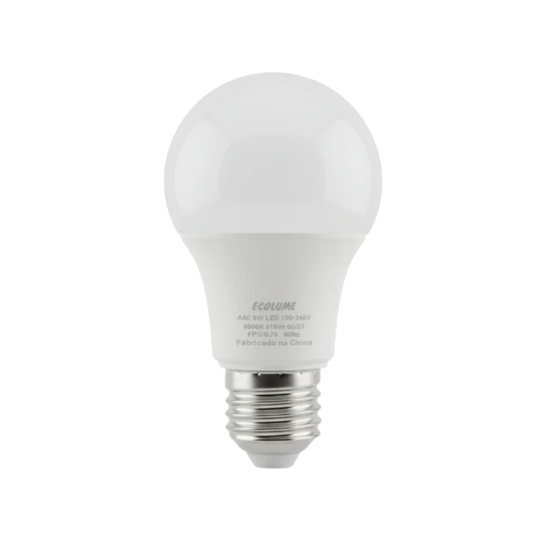LÂMPADA LED BULBO 6000K 9W ECOLUME - Imagem 2