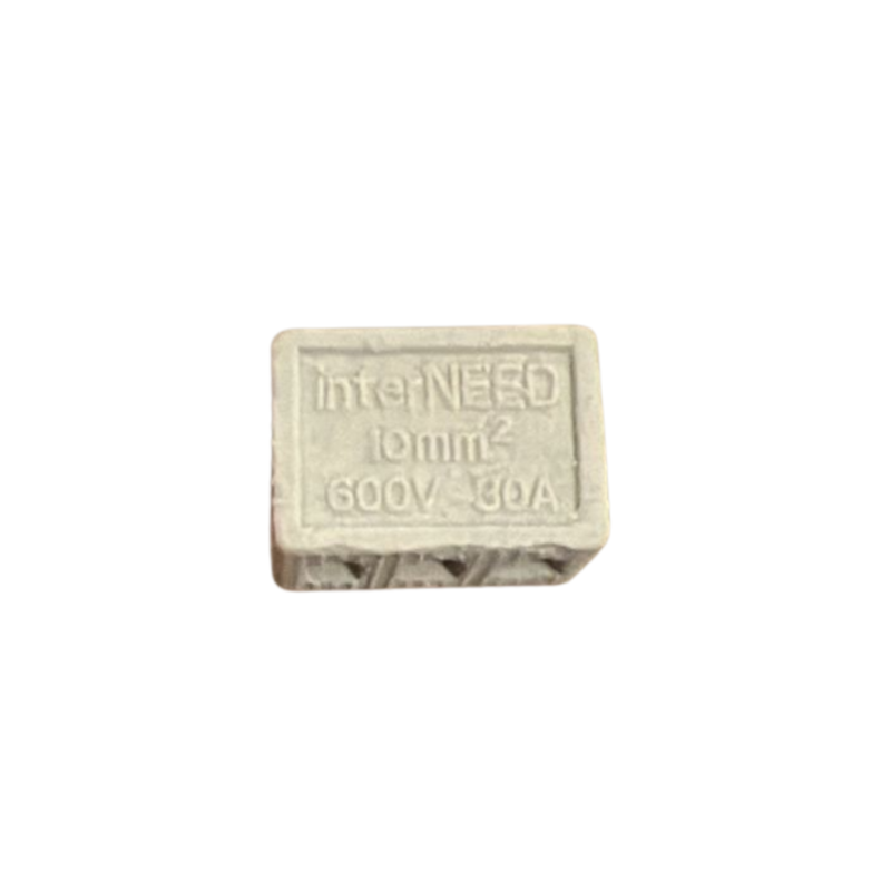 CONECTOR BARRA TRIPOLAR CERÂMICA 10MM INTERNEED