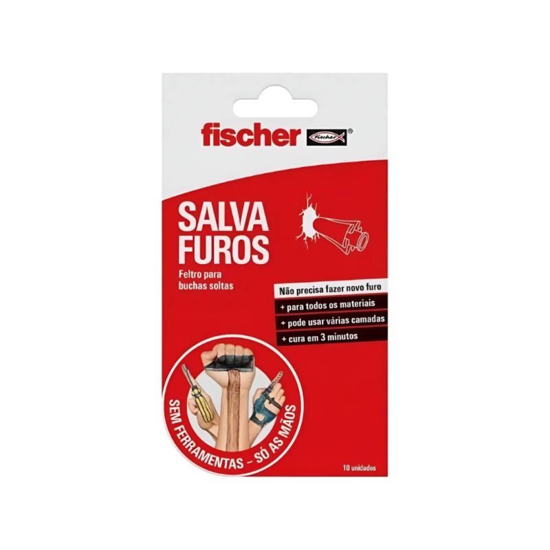 SALVA FUROS FISCHER COM 10 UNIDADES