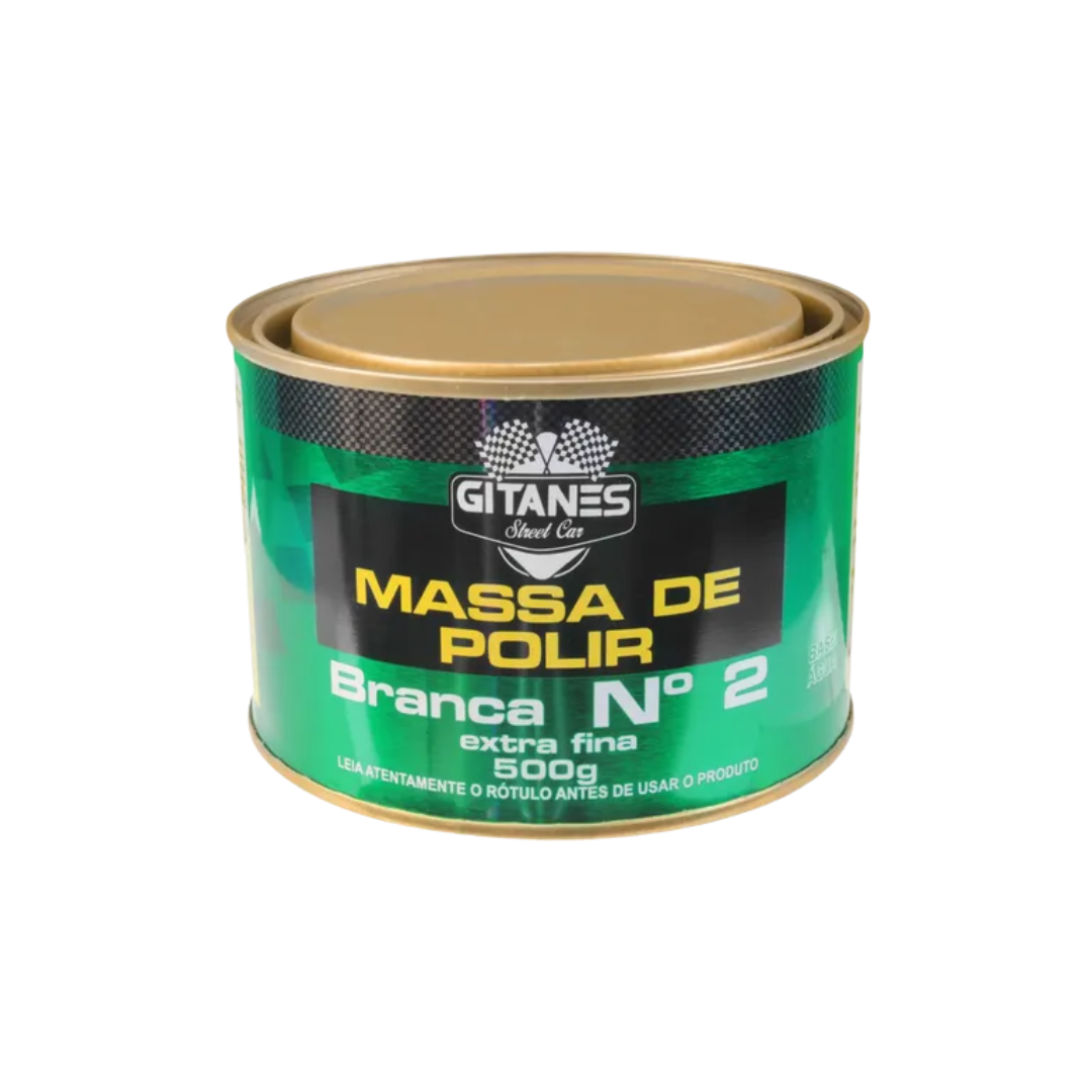 MASSA DE POLIR GITANES BRANCA Nº 2 500G EXTRA FINA