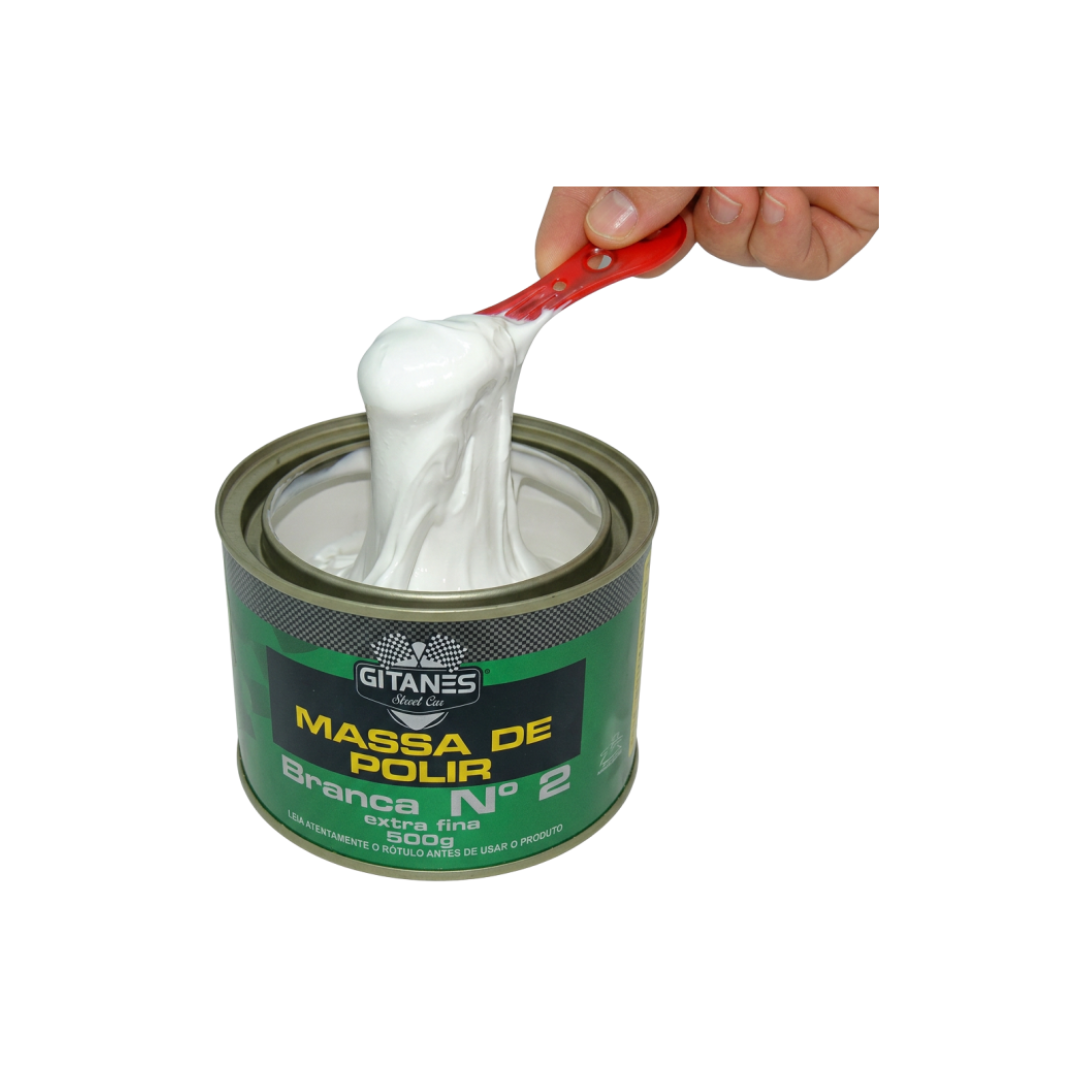 MASSA DE POLIR GITANES BRANCA Nº 2 500G EXTRA FINA - Imagem 2