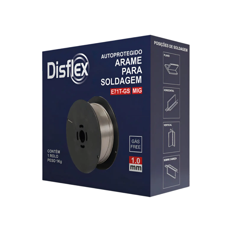 ARAME DE SOLDA MIG DISFLEX 1.0MM COM 01KG