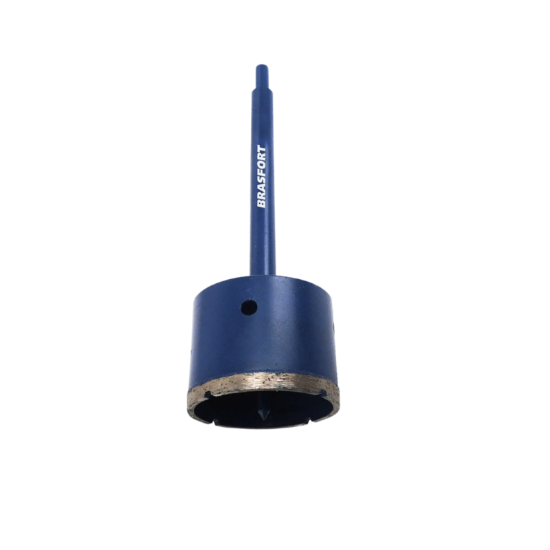 SERRA COPO DIAMANTADA 100MM BRASFORT COM HASTE