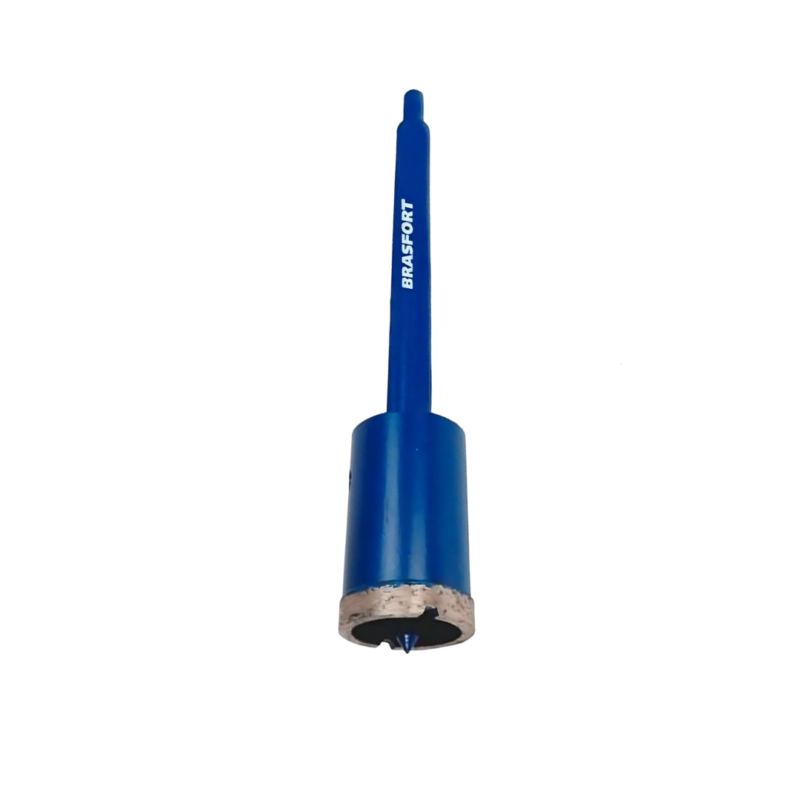 SERRA COPO DIAMANTADA 25MM BRASFORT COM HASTE
