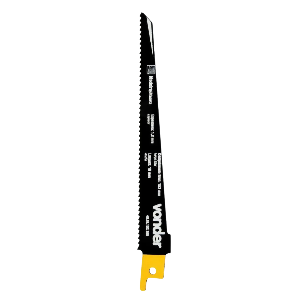 LÂMINA PARA SERRA SABRE MADEIRA 152MM (6") 06 DENTES VONDER