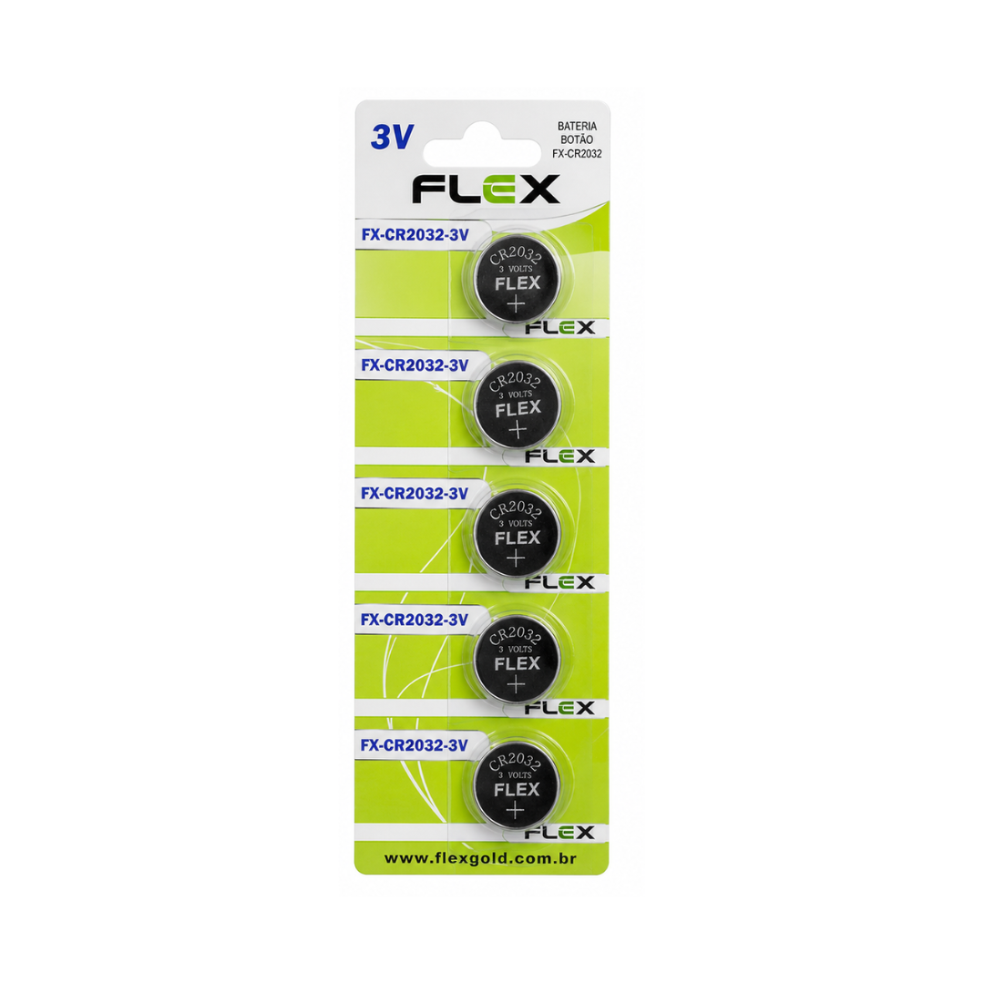 PILHA BATERIA 3V CR 2032 FLEXGOLD