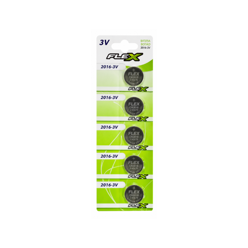 PILHA BATERIA 3V CR 2016 FLEXGOLD