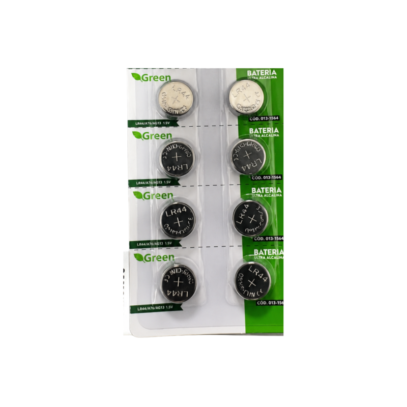 PILHA BATERIA 1.5 V LR 44 A 76 AG13 RELÓGIO GREEN