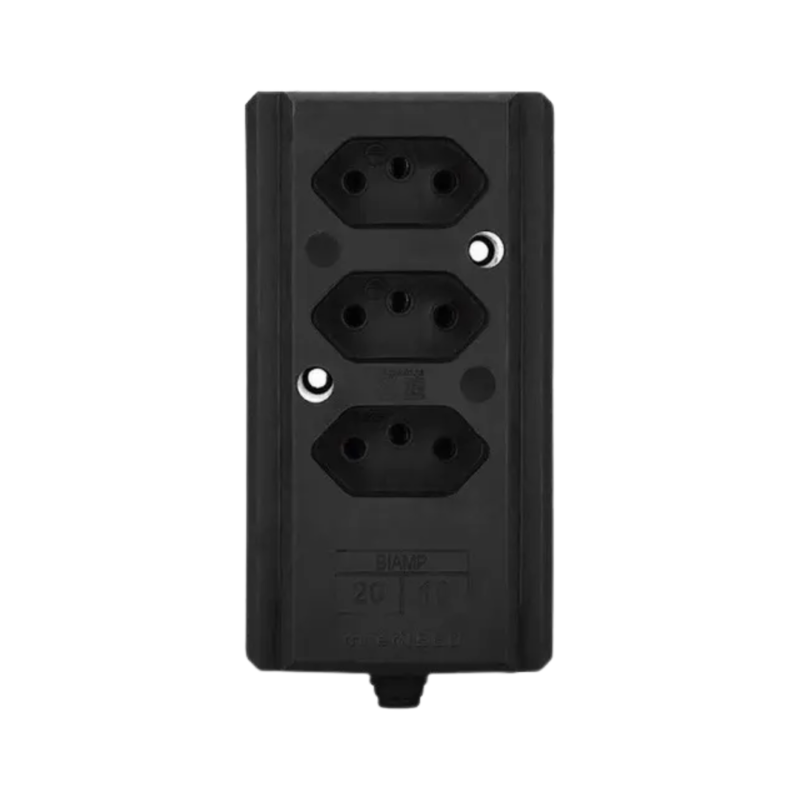 TOMADA BARRA TRIPLA 2 POLOS +TERRA PRETA INTERNEED 10/20A