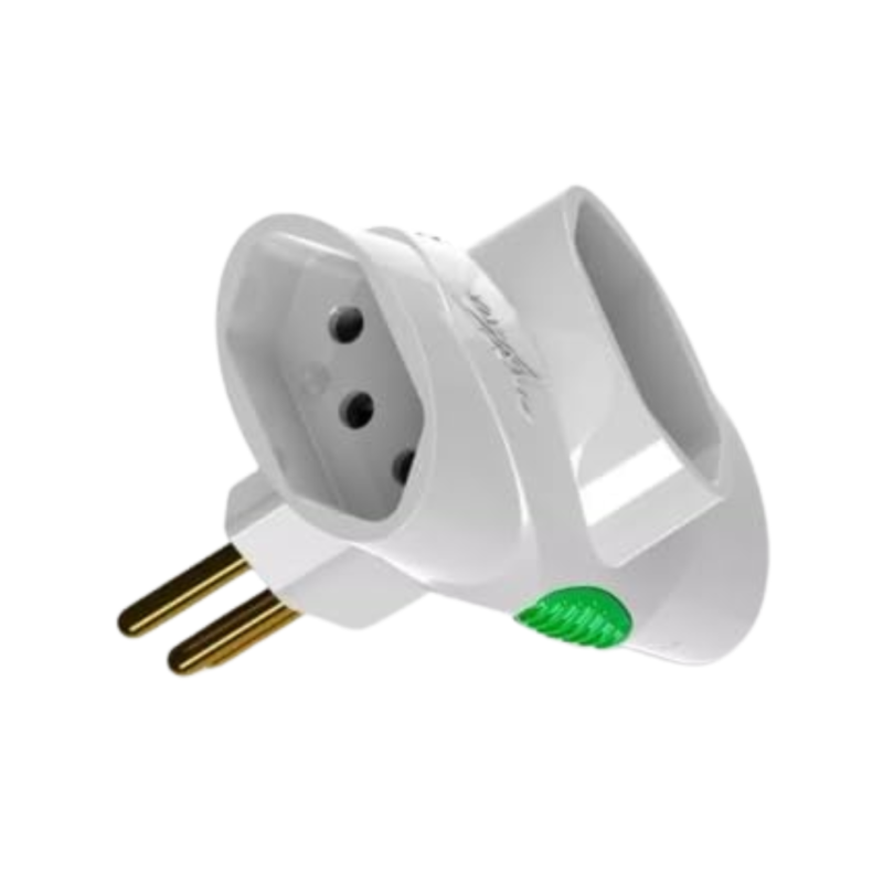 PLUG T 3 SAÍDA 2 POLOS + TERRA 10A BRANCO