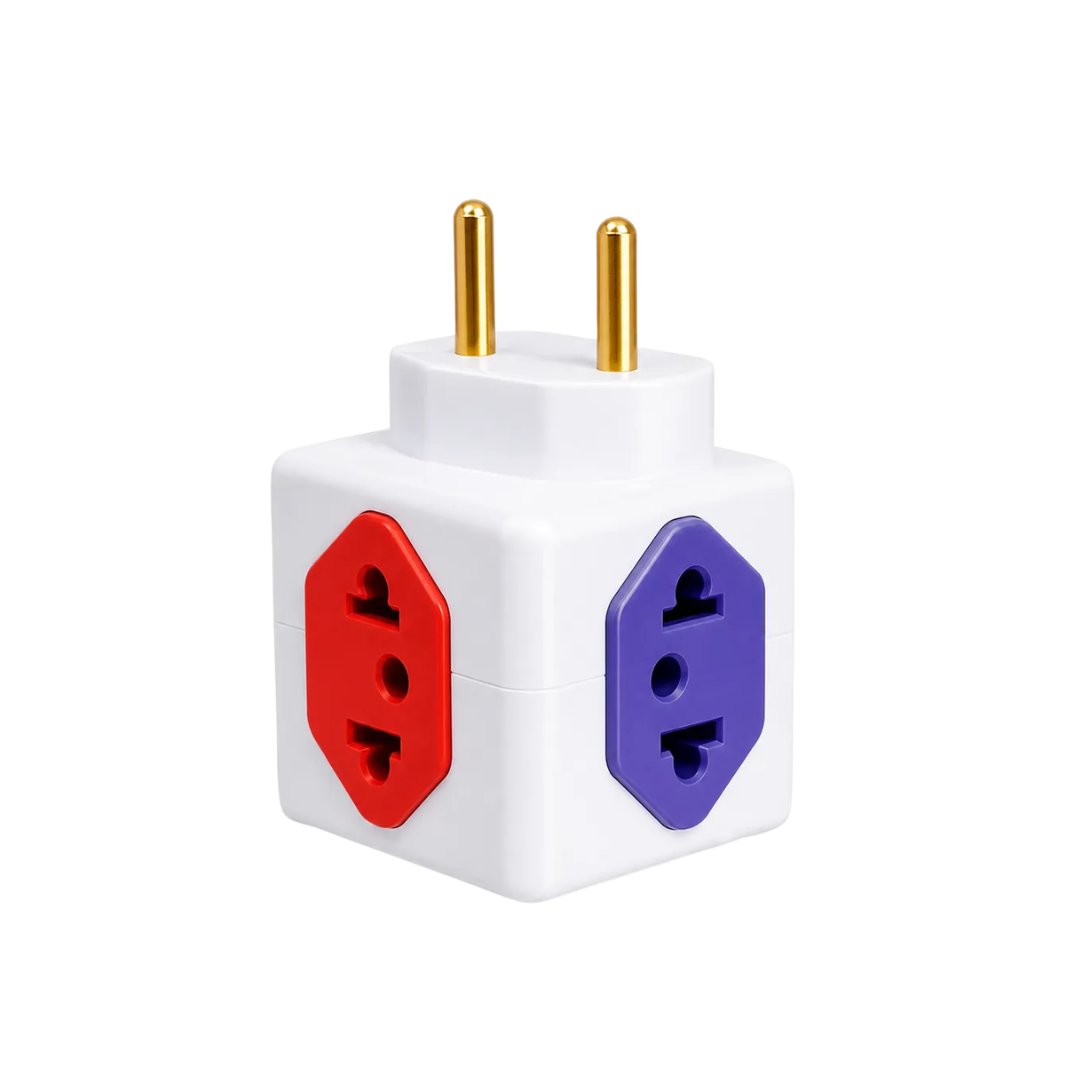 CUBO QUADRUPLO 3 SAÍDAS 10A E 1 SAÍDA 20A