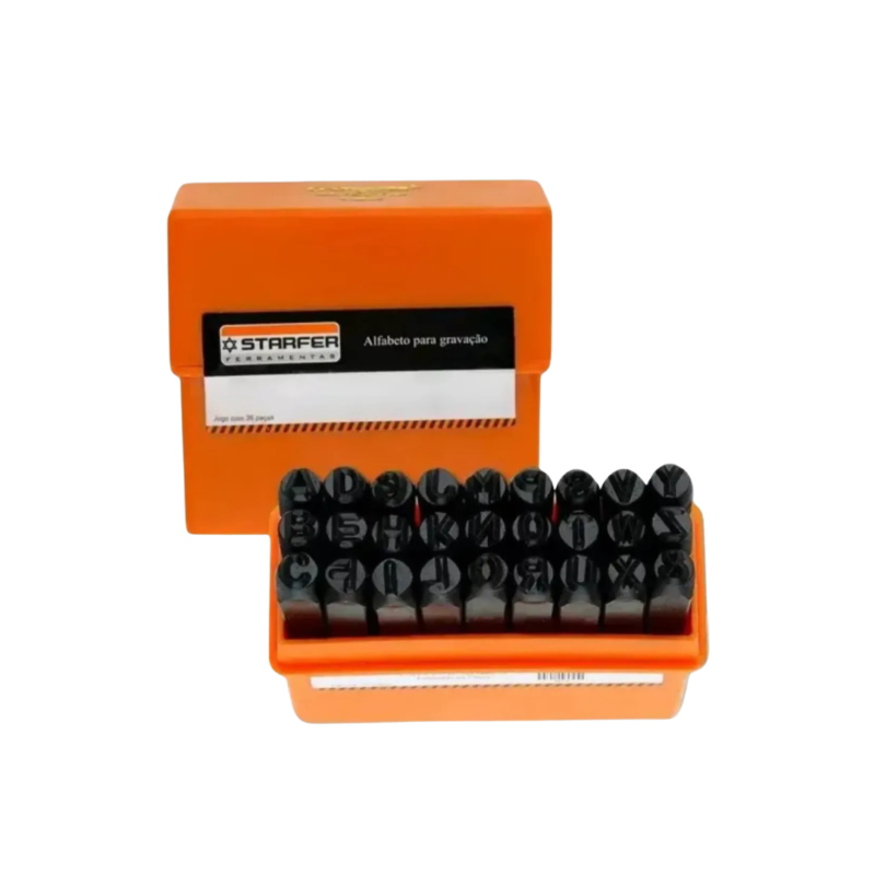 ALFABETO PARA GRAVAÇÃO DE A A Z 5MM STARFER