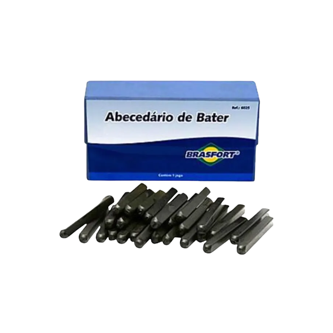 ALFABETO DE BATER DE A À Z 10MM BRASFORT