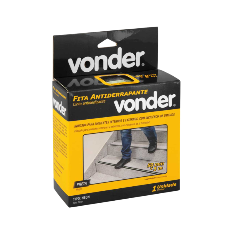 FITA ANTIDERRAPANTE PRETA 50MM X 5M VONDER