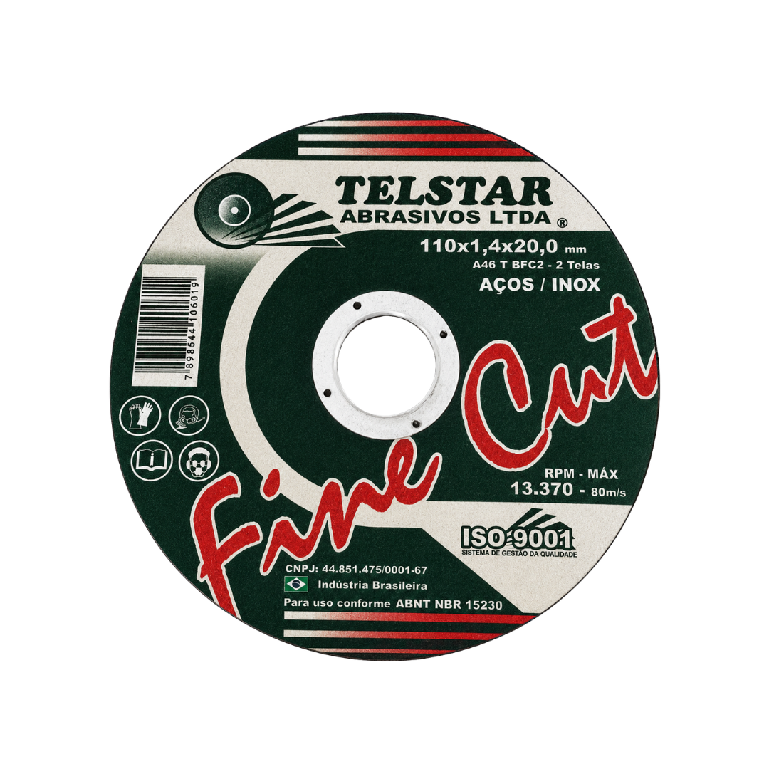 DISCO CORTE INOX TELSTAR 110X1,4X20MM