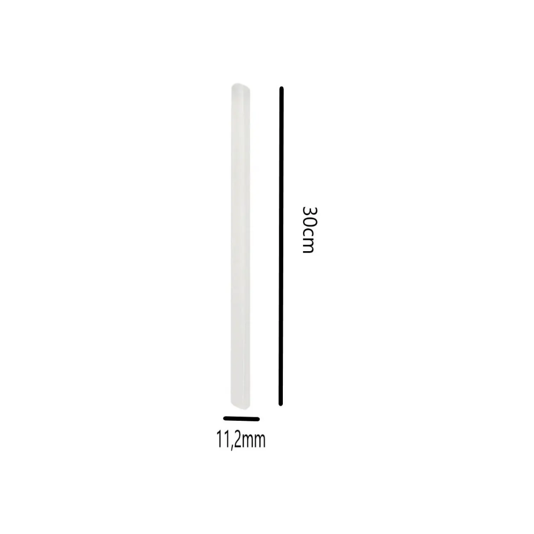 COLA SILICONE REFIL 11,2MM X 30CM REFIL GRANDE WAFT - Imagem 2