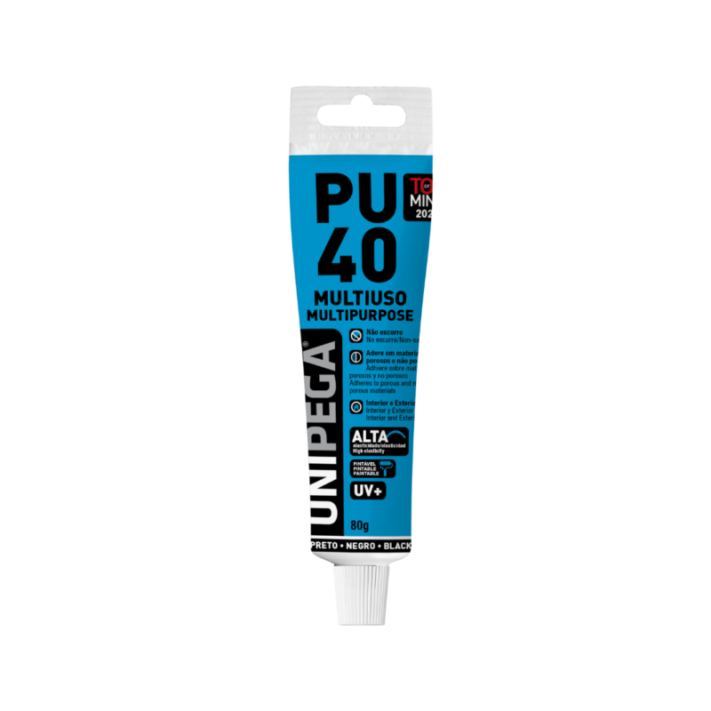 SELANTE PU 80G BISNAGA - PRETO UNIPEGA